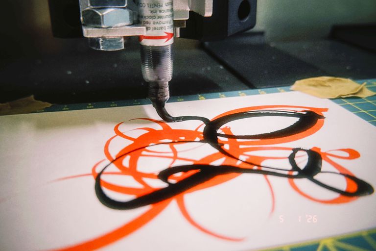 Artwork from project The Drawing Machine